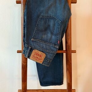 Levi's Men's Dark Blue Slim Straight Jeans 32x30